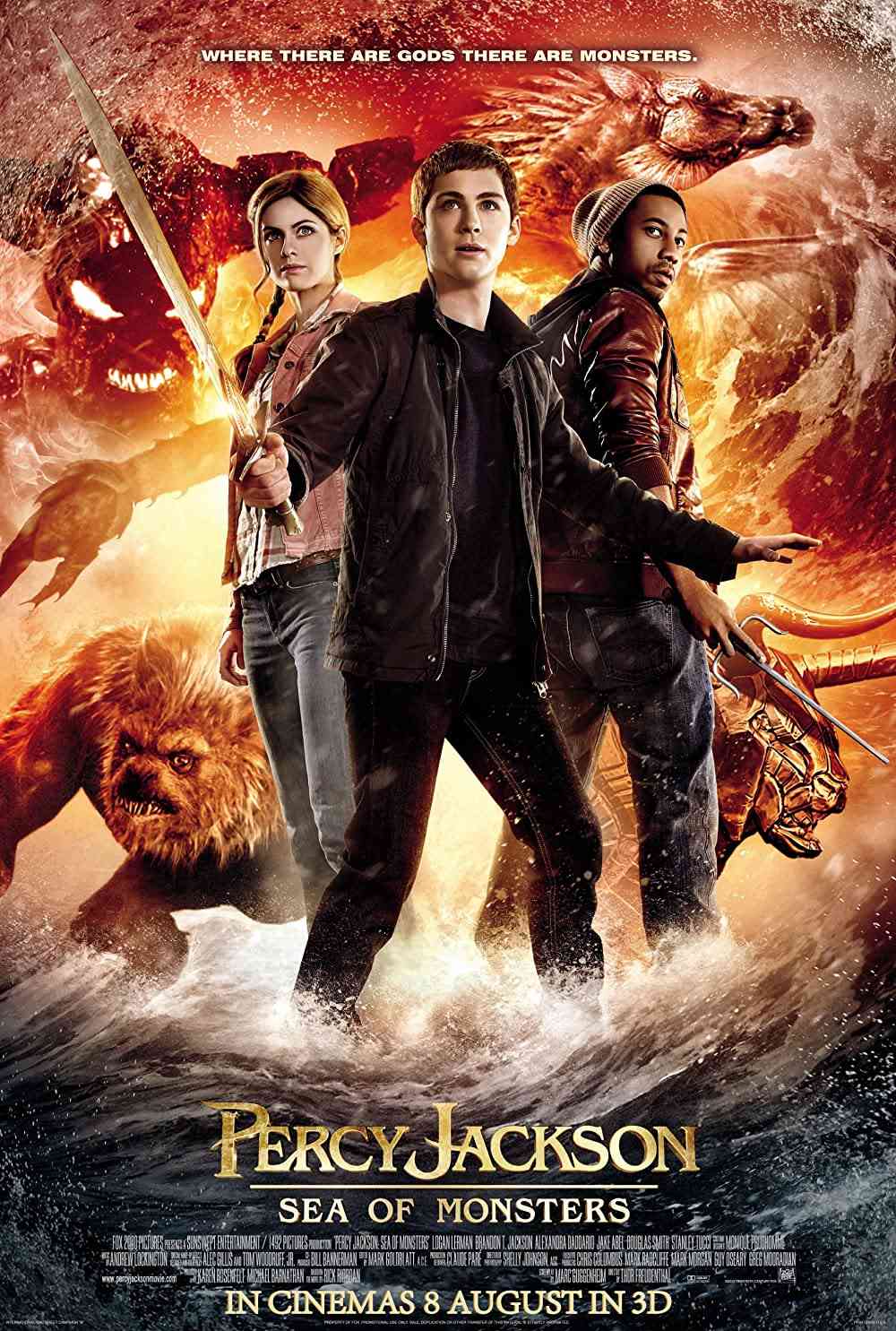 Percy Jackson: Sea Of Monsters (2013) [Fantasy]